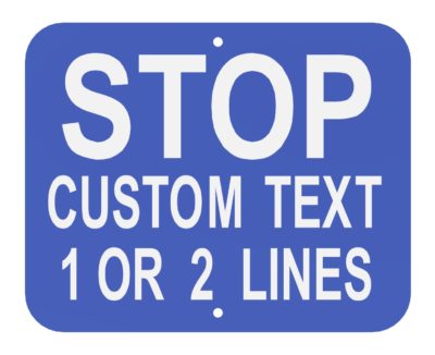 Customized OSHA Sign (Blue or Red)