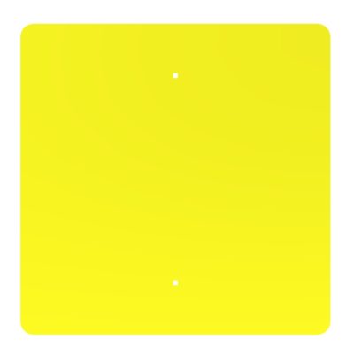 Blank Yellow 24" x 24" Sign (Caution)