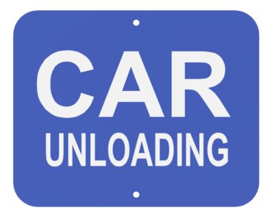 Car Unloading (Blue)