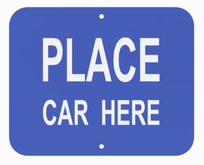 Place Car Here (Blue)