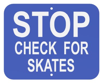 Stop Check For Skates (Blue)
