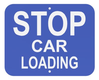 Stop Car Loading (Blue)