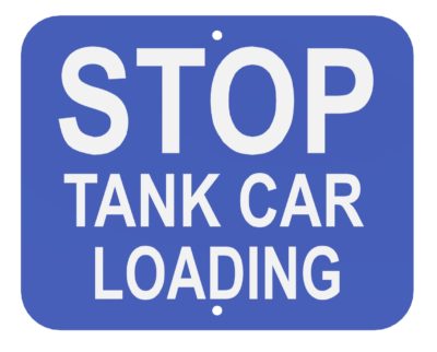 Stop Tank Car Loading (Blue)